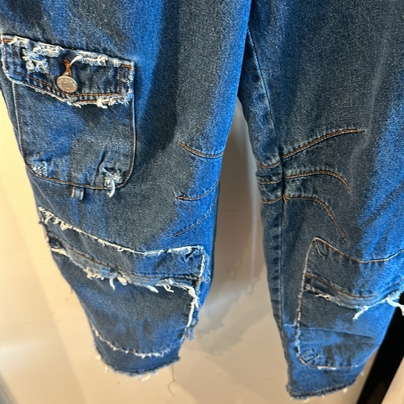 BDG URBAN OUTFITTERS HEAVY DENIM DISTRESSED CARGO SIZE 33 - Picture 5 of 8